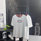 Gucci T-shirt Double G Color Letter Printing logo round Neck Short Sleeve25ss New pure cotton T Unisex T-Shirt OS Loose Fit Base Shirt Top Half Sleeve T-Shirt