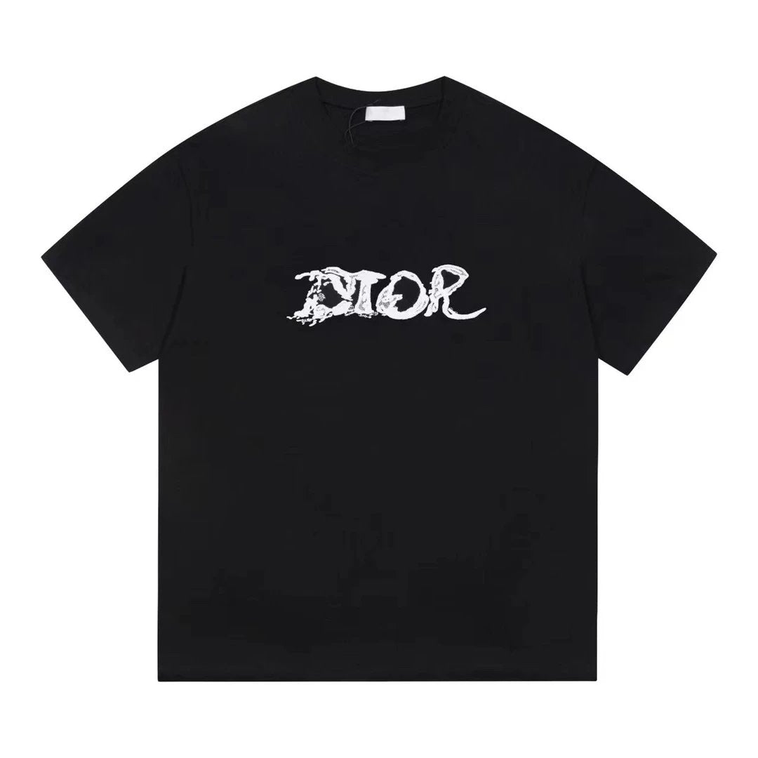 Dior T-shirt Chest Brand Letter Embroidery logo round Neck Short Sleeve25ss New Pure Cotton Unisex Style T T-shirt OS Loose Fit Base Shirt Half Sleeve T-Shirt Top Half Sleeve