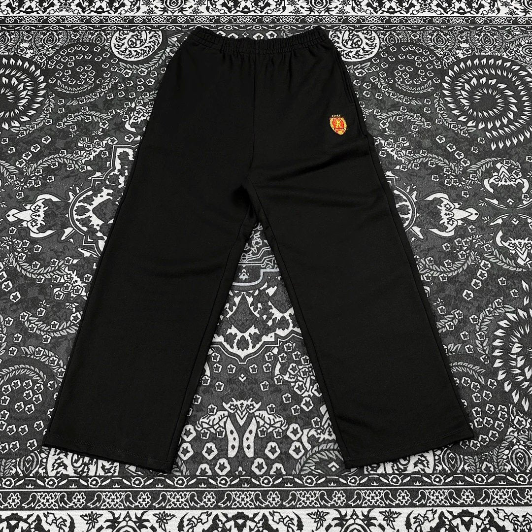 Balenciaga Sweatpants Manchester United Team Logo Embroidered Sweatpants Casual Pants Sports Pants Joggers Unisex Straight Pants Wide-leg Pants Unisex24ss Autumn and Winter New Products