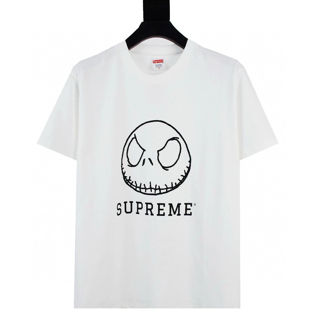 Supreme T-shirt Top Version Counter Same Style Pure Cotton Summer Men's and Women's Same Fashion Loose All-Matching2024New Short Sleeve T T-shirt