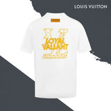 Louis Vuitton LV T-shirt Front and back letter pattern embroidery logo round Neck Short Sleeve25ss New Pure Cotton Unisex Style T T-shirt OS Loose Fit Base Shirt Top Half Sleeve T-Shirt