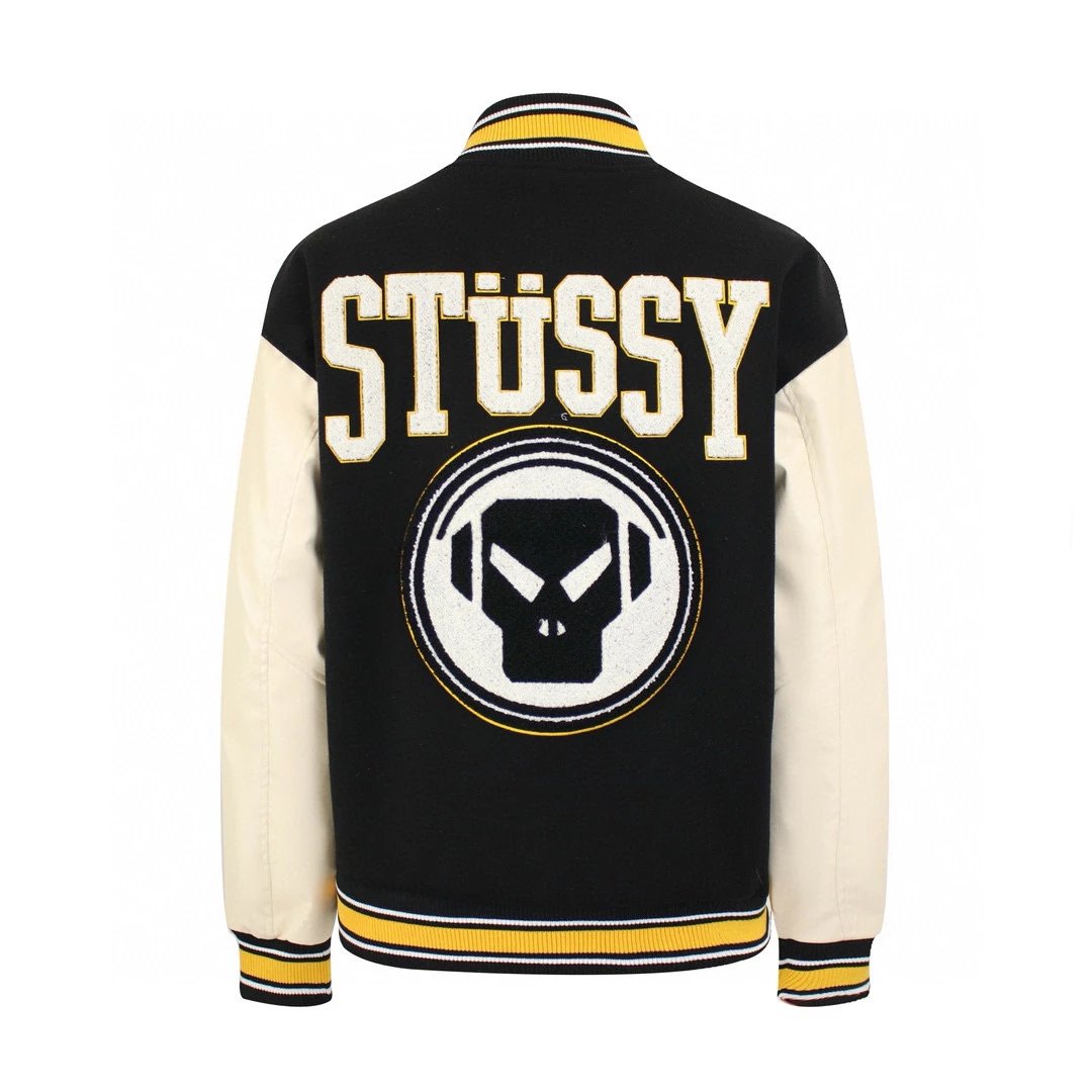 Stussy Jackets Top Version Counter Same Style Letter Embroidery Men's Trendy Loose Trendy Casual Women's Jacket Jacket