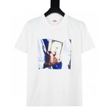 Supreme T-shirt Top Version Cashew Short Sleeve T T-shirt Men's Summer Trendy Women's New Loose Half-Sleeve Top Cotton Official Website Flagship