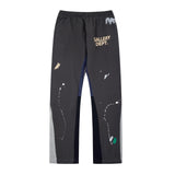 Gallery Dept Sweatpants Classic Hand-Painted Paint-Splashing Style Graffiti Printed Stitching Cotton Sweat Pants Men's Casual Trousers-CY