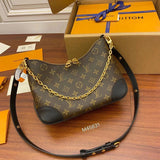 Louis Vuitton LV Women's Bag Top version 【Premium Chip Tax-Free Version】Top with All Steel Grade2022New Women's Bag Presbyopic BOULOGNE Chain Croissant Underarm Bag One-Shoulder Crossbody Bag M45832M45831