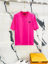 Gucci T-shirt Front and back letter embroidery logo round Neck Short Sleeve25ss New Pure Cotton Unisex Style T Casual T-Shirt Base Layer Shirt OS Loose Fit Half Sleeve Top Plus Size