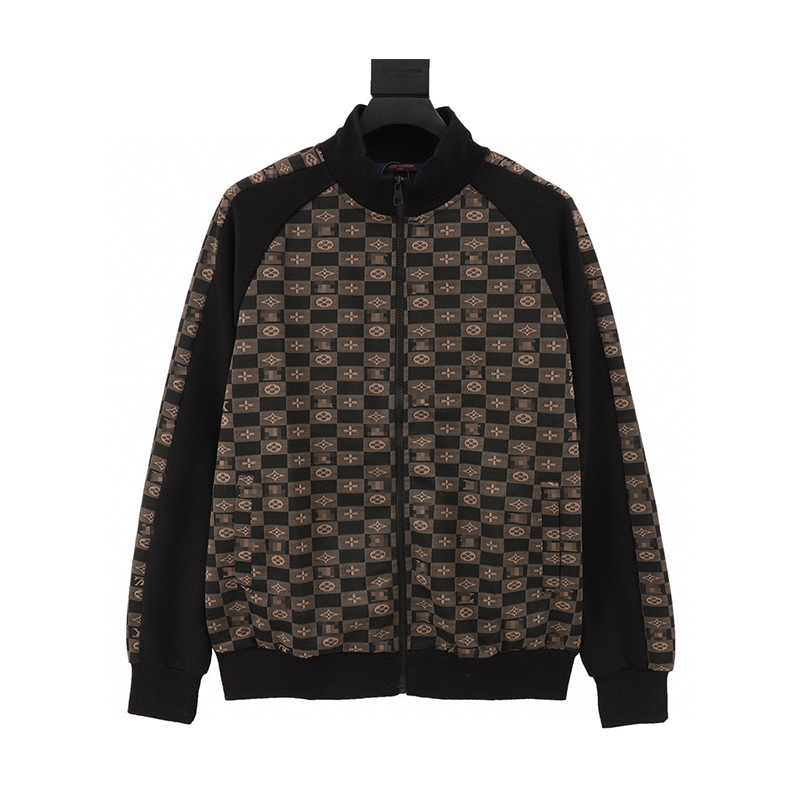 Louis Vuitton LV Jackets Patchwork Chessboard Plaid Coat for Men and Women