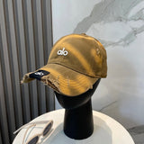 Alo Yoga Hat Classic Letters logo Baseball Cap Sunshade Sun Protection Duckbill Cap Unisex Couple Style Large Head Circumference Slimming Face Curved Brim Versatile Sports Hat