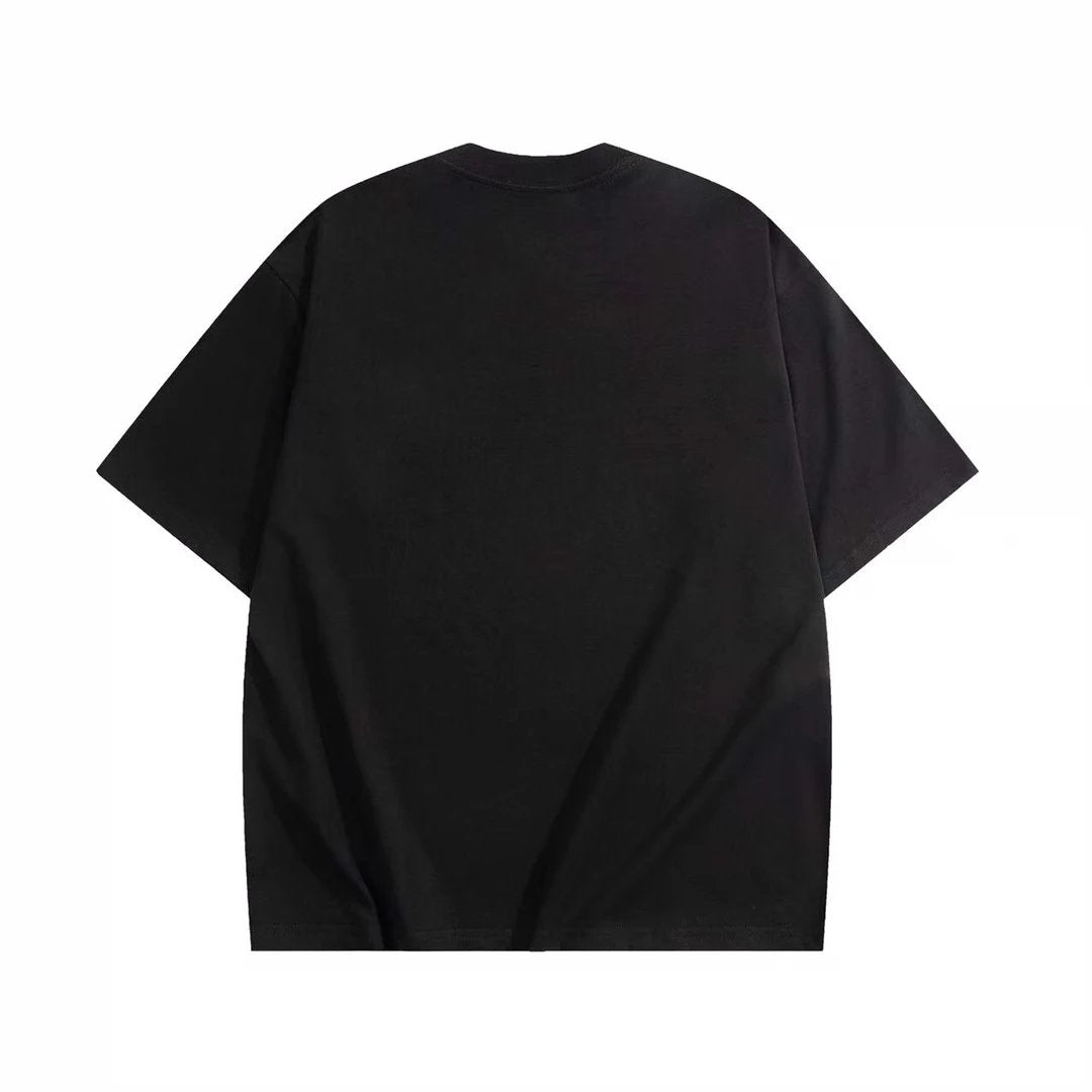 Gucci T-shirt Chest Letter Print logo round Neck Short Sleeve25ss New Pure Cotton Unisex Style T T-shirt OS Loose Fit Base Shirt Top Half Sleeve T-Shirt