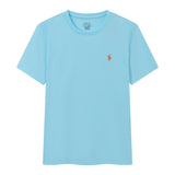 Ralph Lauren T-shirt D77Summer New Cotton round Neck Short Sleeve Men T T-shirt Solid Color Casual Fashion Half Sleeve Bottoming Shirt-CY
