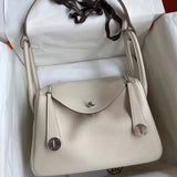 Hermes men's bag Top version 【H Handmade】2020Imported Calfskin Pure Hand Lindy Bag Doctor Bag Shoulder Handbag Medical Box Minilindy19cm26cm Women's Bag