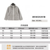 Dior Jackets Full Printed Presbyopic Trench Coat for Men and Women