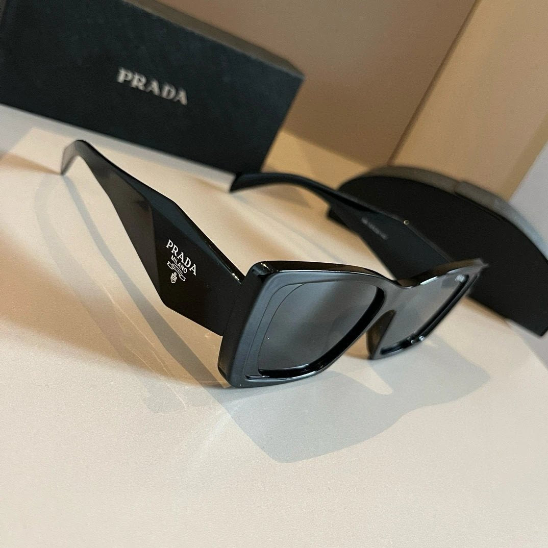 PRADA Sunglasses Sunshade Face-Shaping Sunglasses Slimming Non-Prescription Unisex Couple Style Driving Beach Fishing UV Protection25ss New Sports Casual Versatile