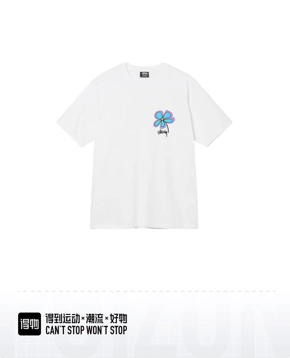 Stussy T-shirt Top Version Counter Same Style Pure Cotton Summer Men's and Women's Same Fashion Loose All-Matching2024New Short Sleeve T T-shirt