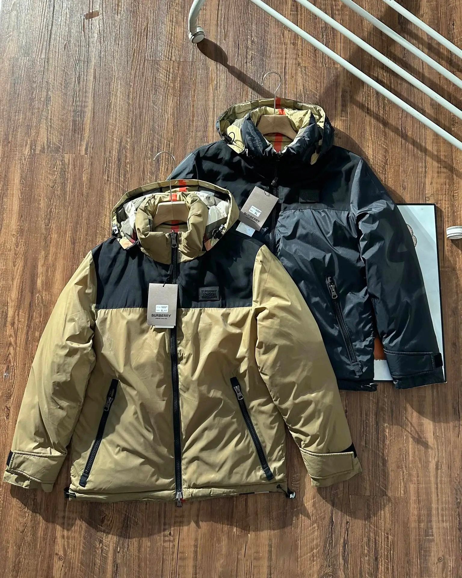 Burberry Down jacket High-Quality Autumn Winter Reversible Jacket Down Coat Unisex Fluffy Warm Sports Casual Loose Versatile