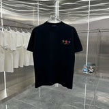Louis Vuitton LV T-shirt Back Graffiti Colorful Print logo round Neck Short Sleeve25ss New pure cotton T Unisex T-Shirt OS Loose Fit Base Shirt Top Half Sleeve T-Shirt