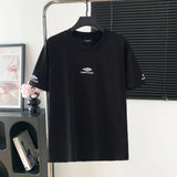 Balenciaga T-shirt Chest Letter Embroidery logo round Neck Short Sleeve25ss New pure cotton T Unisex T-Shirt OS Loose Fit Base Shirt Top Half Sleeve T-Shirt
