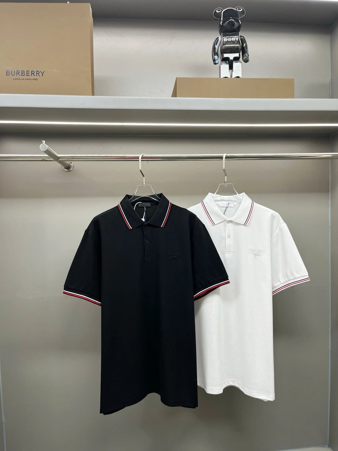 PRADA T-shirt Chest Letters logo Embroidery POLO Shirt Lapel Short Sleeve25ss New Unisex Commuter Short Sleeve Summer Loose Fit T Business Shirt Plus Size T-Shirt