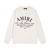 Amiri Hoodie 2024Autumn and Winter New Chest Embroidered Letter Pattern Knitted Sweater for Men and Women