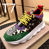 Versace Chain Reaction shoes Vasaki Couple Shoes Dad Shoes Platform Men's Hight Increasing Shoes Trendy All-Match Sports Casual Shoes for Women cf27