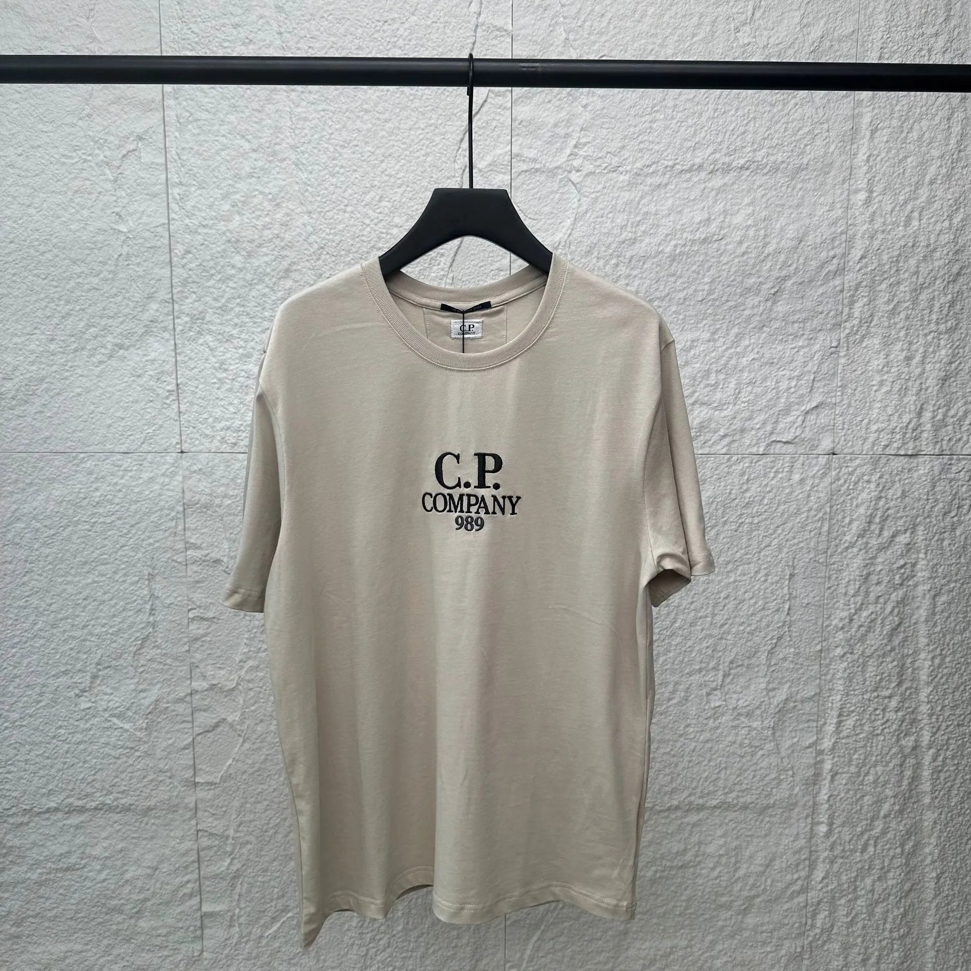 CP Company T-shirt Men Trendy Brands Pure Cotton Embroidery Casual round Neck Short Sleeves T T Shirt Handsome Simple Leisure Sports