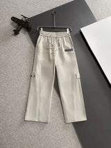 Balenciaga Sweatpants Front Letter Horizontal Stripes logo Straight-leg Sweatpants25ss Spring Summer New Unisex Versatile Plus Size Sports Casual Loose Fit Pants