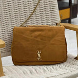 YSL Women's Bag Top version 【Super Original】Sunkeen Autumn and Winter New JAMIE Bag4.3Large Tote Bag Sheepskin Patent Leather Large Capacity Shopping Bag Backpack Men's and Women's Bags Extra Large Size Hobo Bag Small Size Jamie Messenger Bag Leisure Bag