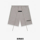 ESSENTIALS Shorts Top Version Double Line Flocking Shorts High Street Fashion Brand Sports Shorts Men