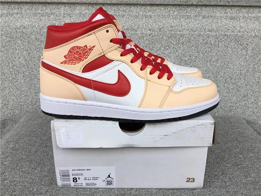 Air Jordan 1 Mid shoes New All-Match Trendy Men's Casual Sports Shoes