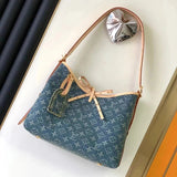 Louis Vuitton LV Women's Bag 2024Popular Retro Denim Denim Series Women's Bag Collection Onthego Tote Bag Shopping Bag Mummy Bag Shoulder Crossbody Bag HighRise Waist Bag Venice Backpack Backpack Schoolbag HillsPochette Underarm Bag Hand-Carrying Bag Carr