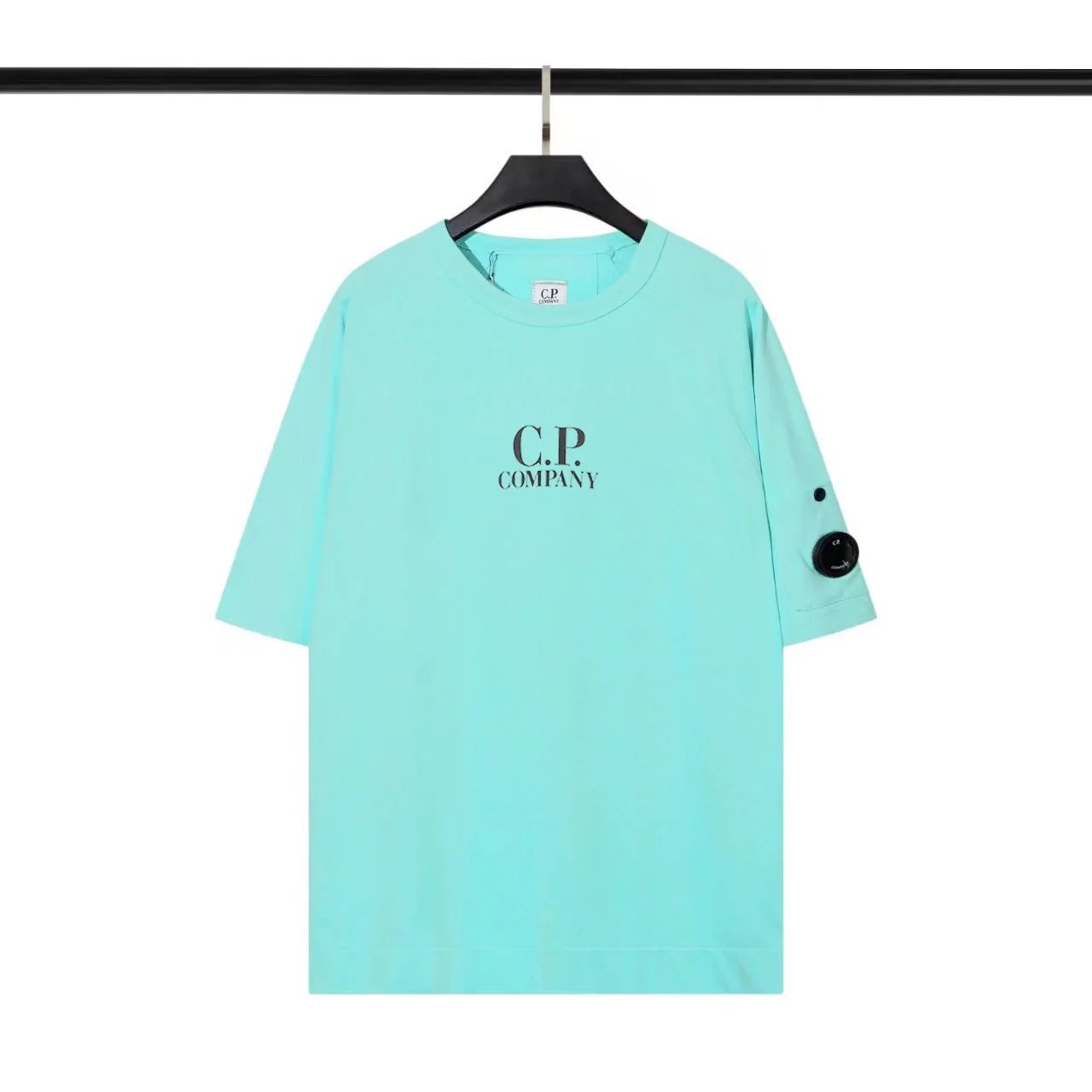 CP Company T-shirt New CP American Korean Style Chest Print Casual Loose round Neck Pullover Double Yarn Short Sleeve Male and Female Trendy Brand T T-shirt ius