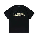 Balenciaga T-shirt 25ss New Pure Cotton Unisex Style T T-shirt OS Loose Fit Base Shirt Top Half Sleeve T-Shirt