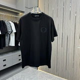 Chrome Hearts T-shirt Using multi-thread embroidery and burnout techniques logo round Neck Short Sleeve25ss New Pure Cotton Unisex Style T T-shirt OS Loose Fit Base Shirt Top Half Sleeve T-Shirt