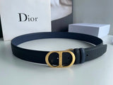 Dior Belt Top version Original Order Belt Genuine Cattlehide Leather Surface Belt Men's Leather Belt Double-Sided Head Layer Cowhide Universal Business Man's Belt Men's and Women's Business Casual Belt Belt Men's High-End Belt3.5