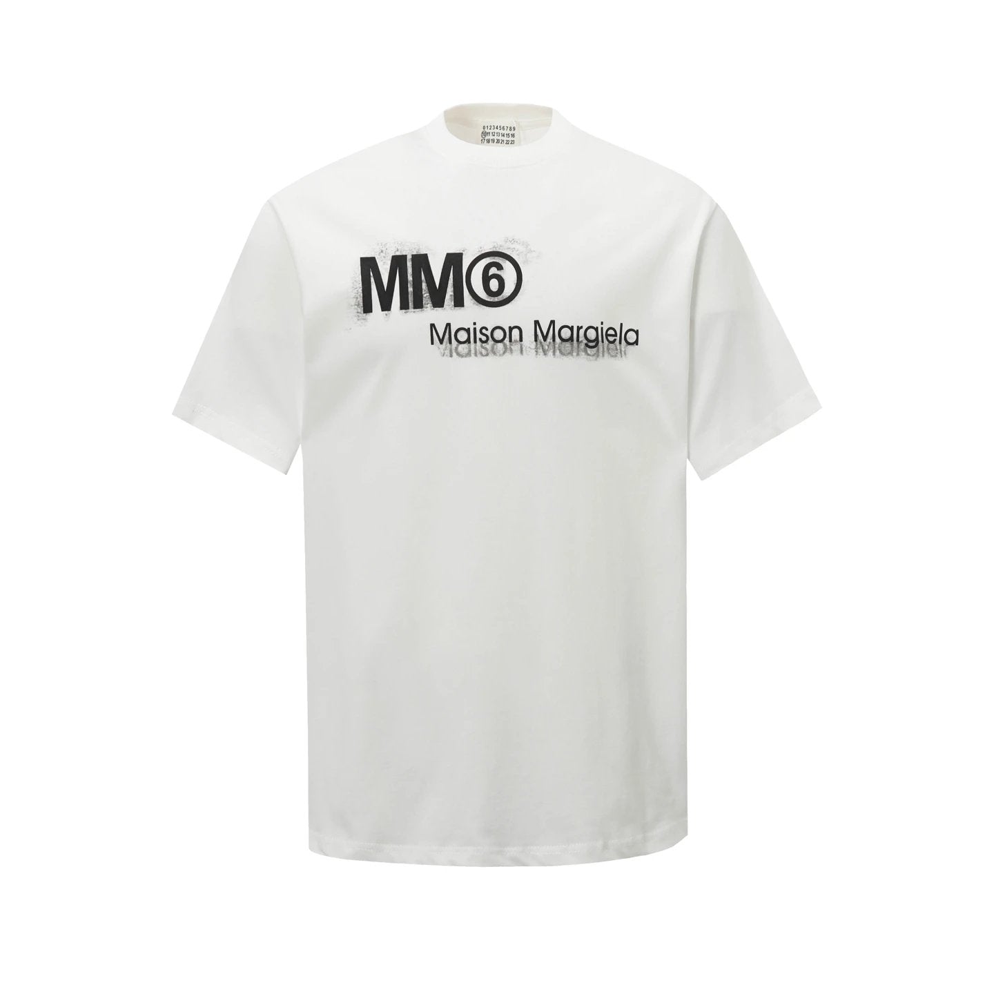 Maison Margiela T-shirt Front Chest Double Image Letter Print logo round Neck Short Sleeve25ss New pure cotton T Unisex T-Shirt OS Loose Fit Base Shirt Top Half Sleeve T-Shirt