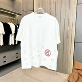 Maison Margiela T-shirt Half-body Number Embroidery logo round Neck Short Sleeve25ss New pure cotton T Unisex T-Shirt OS Loose Fit Base Shirt Top Half Sleeve T-Shirt