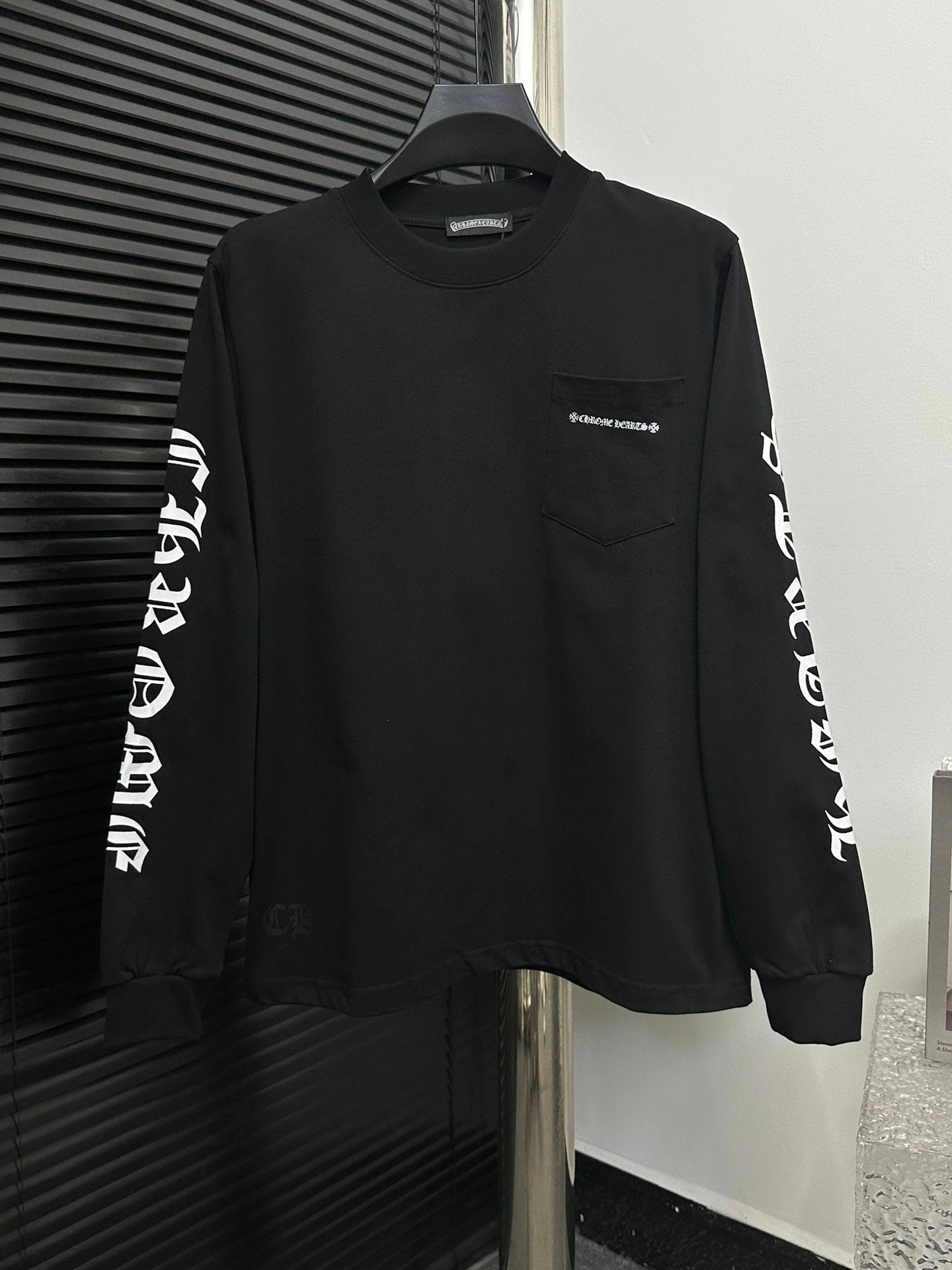 Chrome Hearts Hoodie Backside Print logo Round Neck Sweatshirt Jacket OS Loose Fit Pullover Long Sleeve Unisex Base Shirt Sports Casual Top