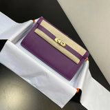 Hermes women's bag Top version hermeskellywoc2021New Second Generation Mini Kelly Bag togoWOC Import Epsom Women's Leather Shoulder Crossbody Bag