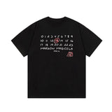 Maison Margiela T-shirt Alphabet Colorful Doodle Numbers logo Printed round Neck Short Sleeve25ss New Pure Cotton Unisex Style T T-shirt OS Loose Fit Base Shirt Short Sleeve Top T-Shirt