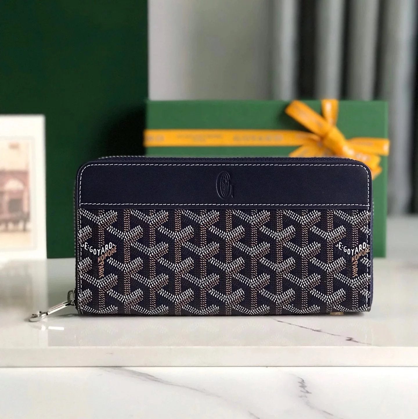 Goyard Bag Top version 【Super Original Leather】New Product MATIGNON Long Zip Wallet Handbag Card Holder Card Holder Contains12One Card Slot、Central Zipper Pocket and Two Large Storage Compartments、Cards Can Be Placed、Paper note、Coins and Other Daily Docum