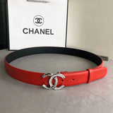 Chanel Belt Top version 【Special Cabinet Full Package】.Cow Leather Belt Silver Metal and Rhinestone.Width3.0mm Female Boutique Belt Female Boutique Belt Fashion Expert Elegant and Generous Business Casual Belt Belt Belt Women's Belt Women