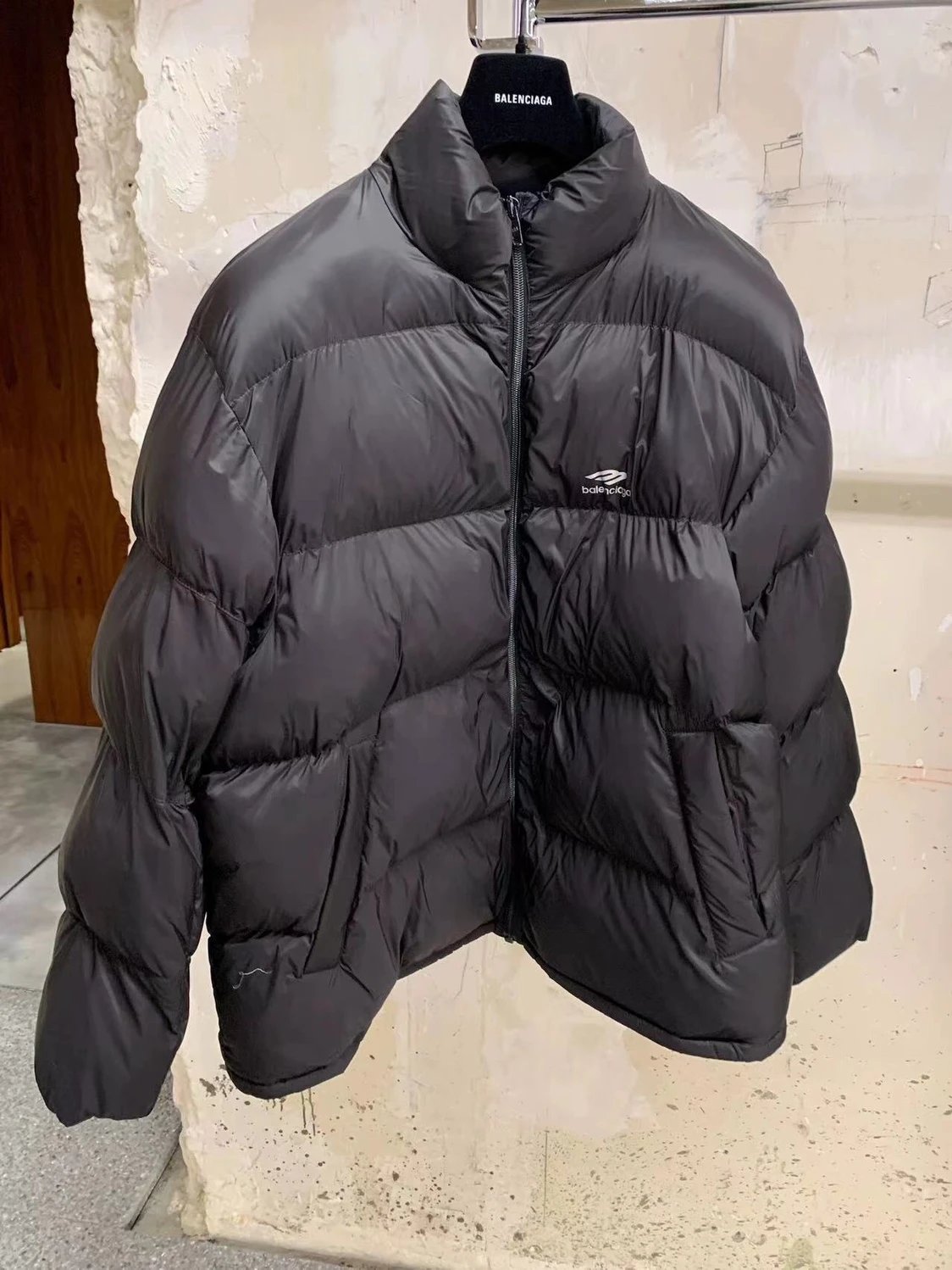 Balenciaga Clothing Letters logo Black/White Skiing Series down Jacket