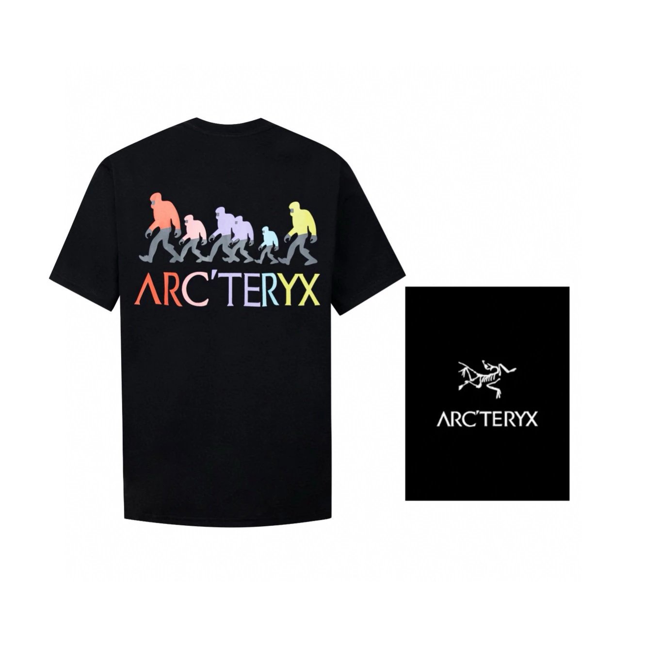 Arc'teryx T-shirt Top Version Color Printing Men's and Women's Same Style Short Sleeve T Summer Fashion T-shirt