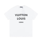 Louis Vuitton LV T-shirt Chest English Letter Print logo round Neck Short Sleeve25ss New pure cotton T Unisex T-Shirt OS Loose Fit Base Shirt Top Half Sleeve T-Shirt