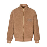 Louis Vuitton LV Jackets 23FW Teddy Lamb Wool Stand Collar Jacket Winter Warm Unisex