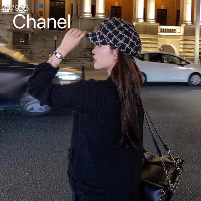 Chanel Hat New Baseball Cap Hat Women's Spring and Autumn Face-Looking Small Fashion Octagonal Cap All-Match Beret Peaked Cap Winter