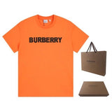 Burberry T-shirt Classic Style Chest Logo Foam logo round Neck Short Sleeve25ss New Pure Cotton Unisex Style T T-shirt OS Loose Fit Base Shirt Top Half Sleeve T-Shirt