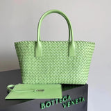 Bottega Veneta Women's Bag Top version 【Surrogate Shopping Edition】New Arrival MiniCabat Limited Mini Basket Tote Cabat Woven Bag Portable Shopping Basket Bag Woven Vegetable Basket New Woven Shopping Basket Bag Treasure Dish Jia Woven Oversized Shopping