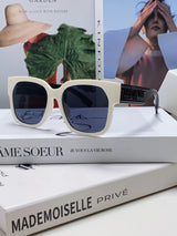 Dior Sunglasses Letter Embossed Temple Sunglasses Slimming Non-Prescription UV Protection Women's Driving Beach Fishing25ss New Sports Casual Versatile