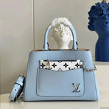 Louis Vuitton LV Women's Bag Top version 2022New Women's Bag Water Ripple Series MarelleToteBB One-Shoulder Crossbody Handbag Color Matching Large Bag M59952Black Small m59950Blue Small m20520White and Small m59954Black Big